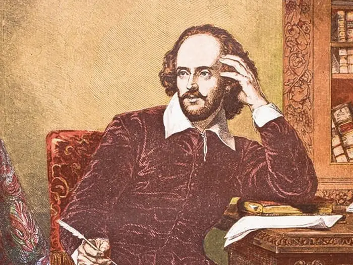 Picture of shakespeare thinking